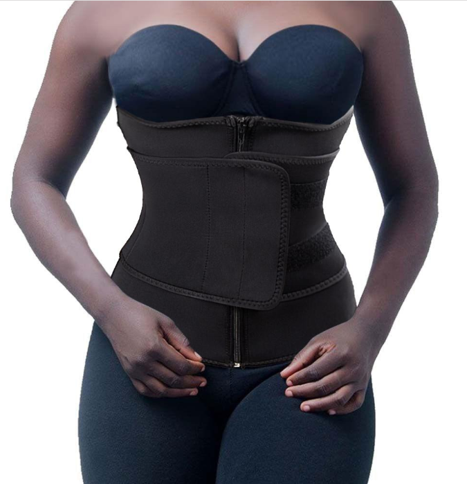 Fitness Waist Sweat Belt ~ With Velcro & Zipper! - thewaistpros.com - 2XL / Black