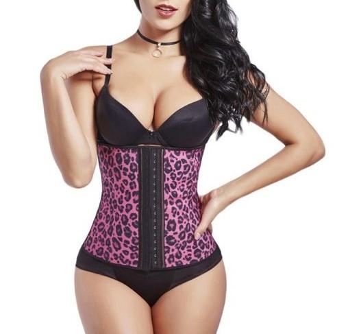 Leopard Waist Trainer ~ Deluxe Cincher 💖 - thewaistpros.com - Small / Pink Leopard