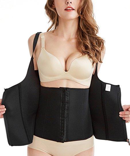 Waist Trainer Body Shaper ~ Zip Up Corset Vest! - thewaistpros.com -