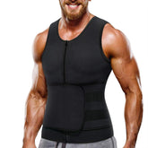 Men's Fat Burning Waist Sauna Vest - Burn Extra Calories & Tone Up Fast! - thewaistpros.com - Small / Black