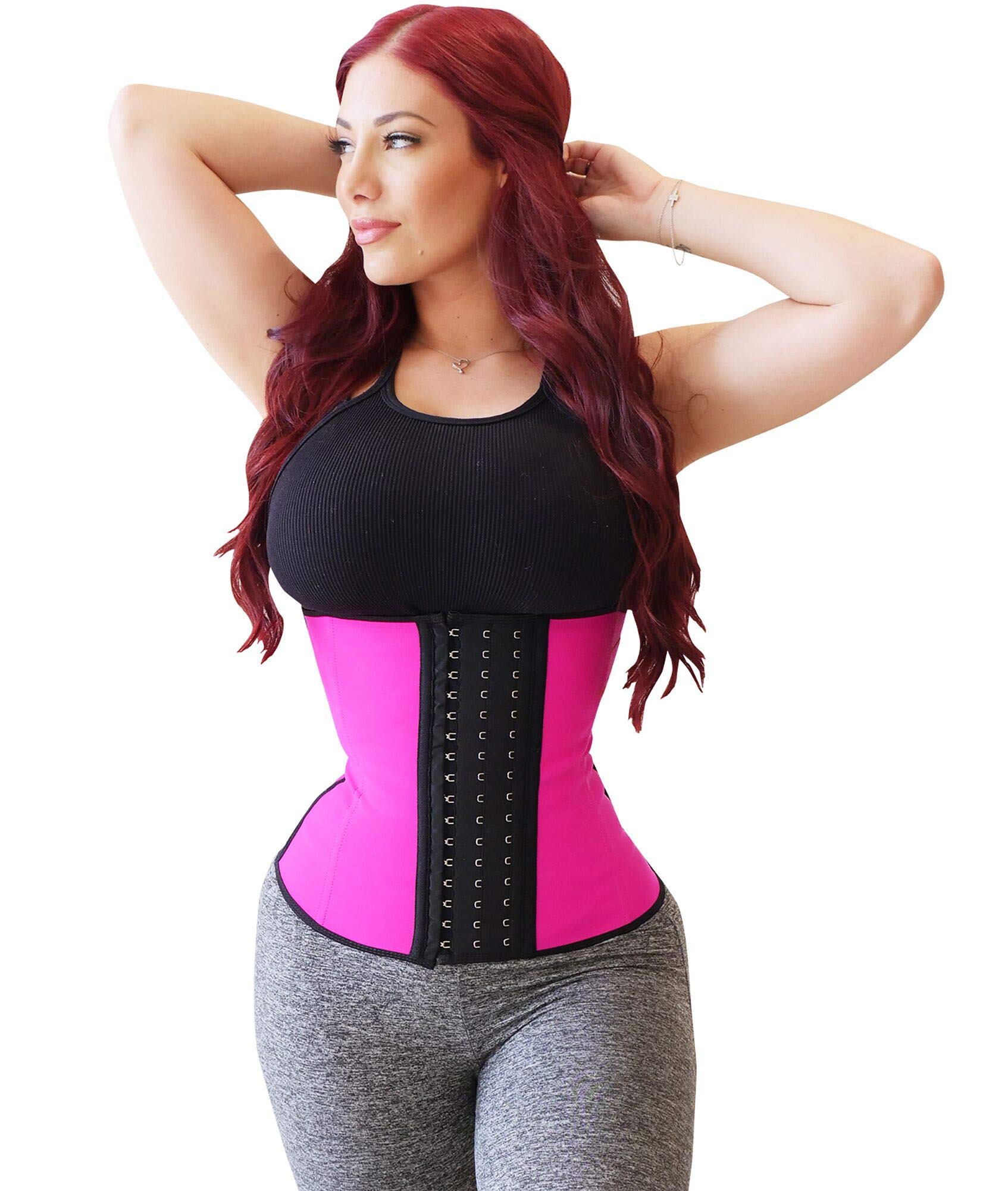 Premium 3-Way Adjustable Corset! - thewaistpros.com - Small / Pink