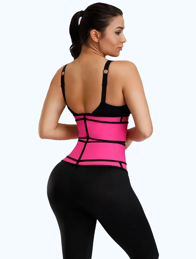 Premium Waist Trainer - Double Compression Velcro Straps and Supportive Zipper! - thewaistpros.com -
