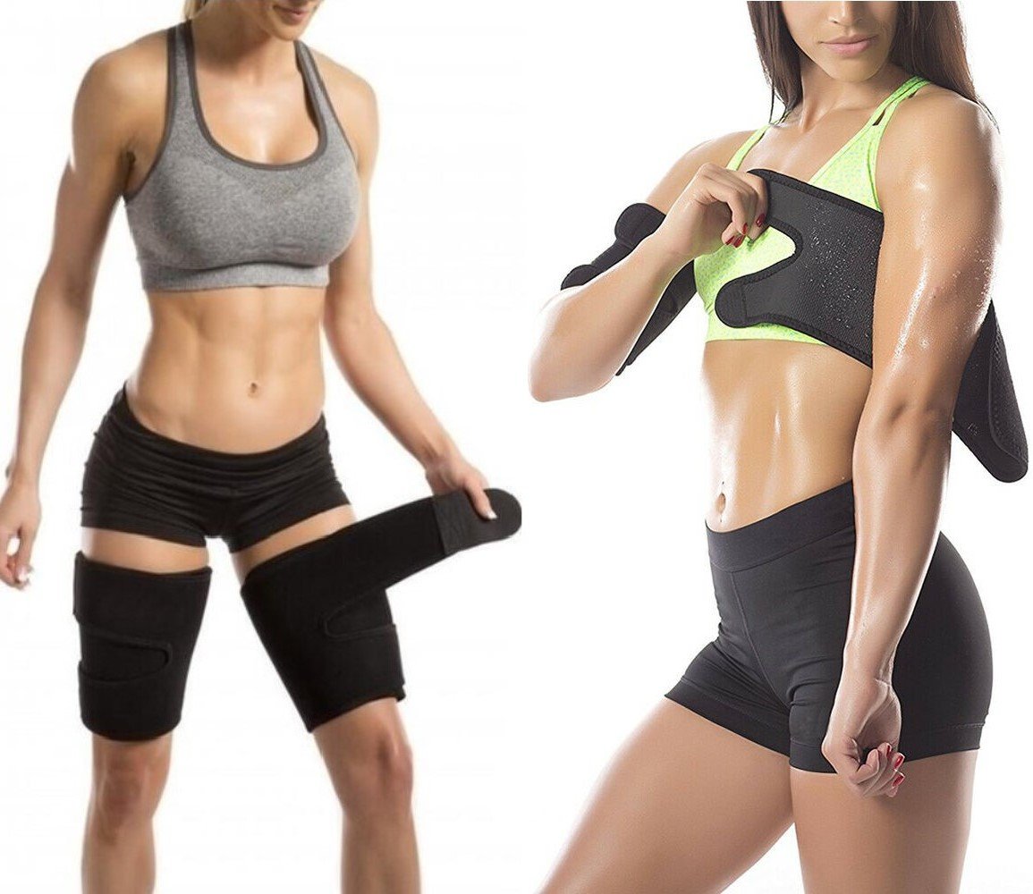 Thigh & Arm Fat Trimmer - Sauna Wraps for Weight Loss! - thewaistpros.com - Full Set