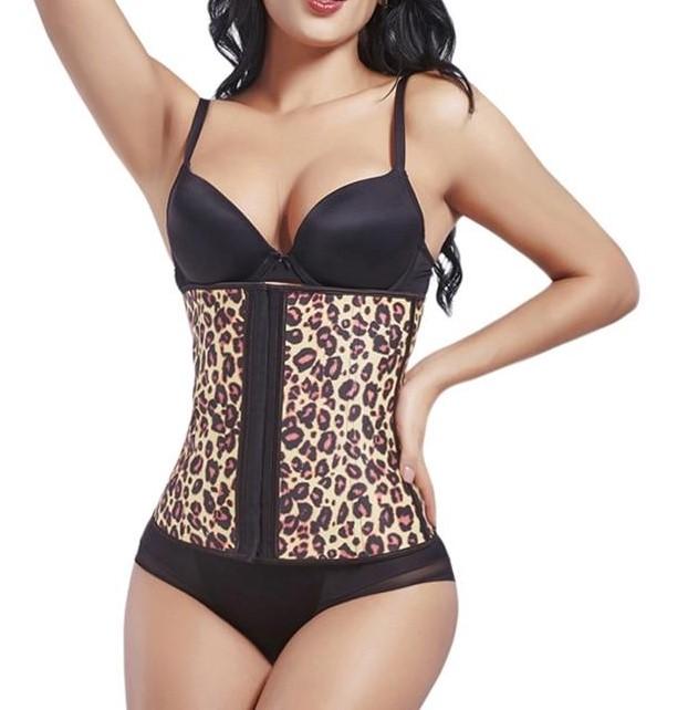 Leopard Waist Trainer ~ Deluxe Cincher 💖 - thewaistpros.com - Small / Beige Cheetah