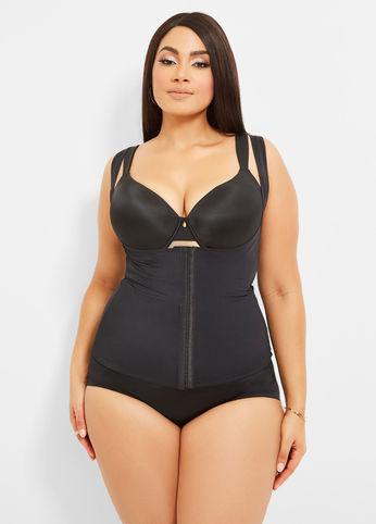 Plus Size 3 Hook Waist Trainer with Supportive Zipper! - thewaistpros.com -