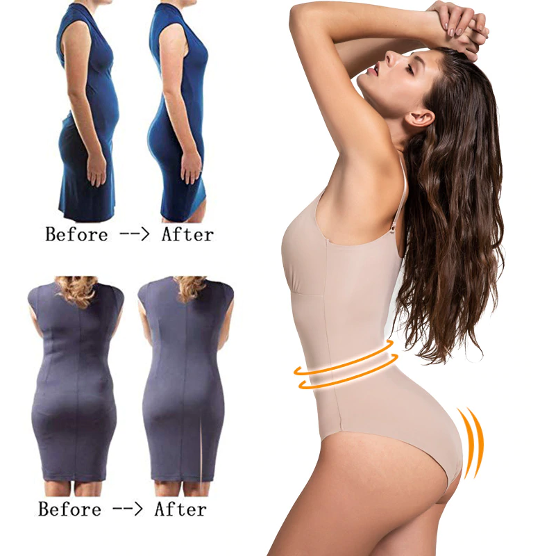 Silky Slimming Bodysuit Shaper - With Easy Access Bathroom - thewaistpros.com -