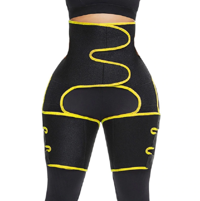 Waist & Thigh Fat Burn Sauna Wrap With Butt Lifter for Weight Loss - thewaistpros.com - Yellow / S/M