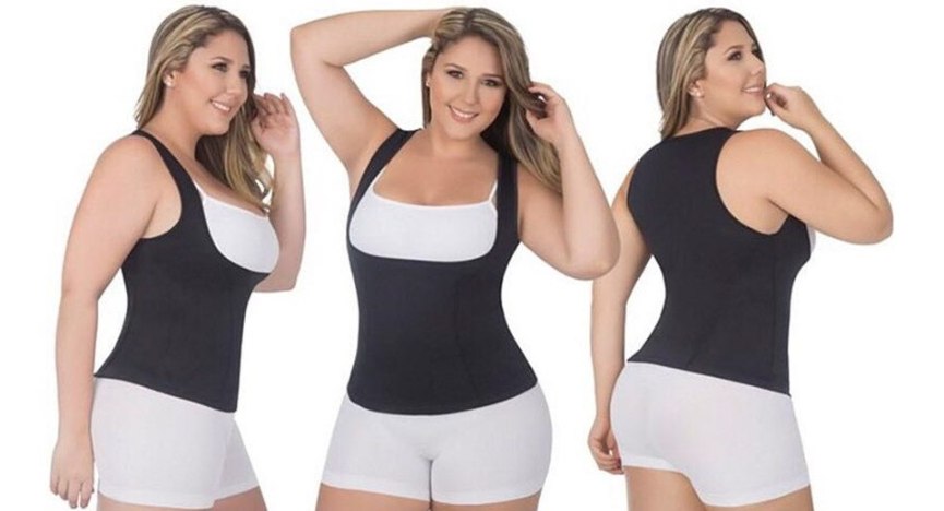Plus Size Sauna Tank Top - Ab & Waist Slimming Weight Loss - thewaistpros.com -