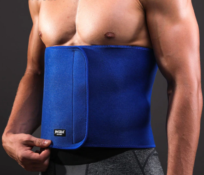 Abdominal & Hernia Support Stomach Binder - thewaistpros.com - 30"-42" Waist One Size / Blue