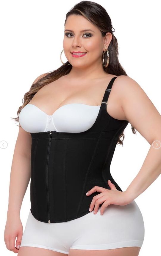 Plus Size 3 Hook Waist Trainer with Supportive Zipper! - thewaistpros.com - Small / Black