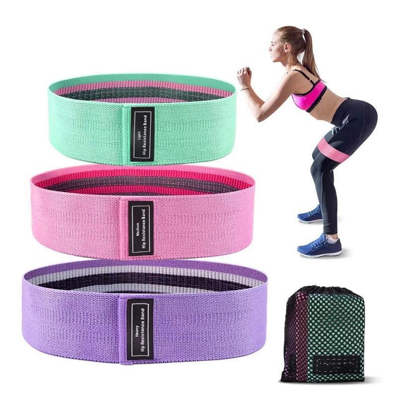 Fabric Booty Band Set - 3 Levels of Resistance - thewaistpros.com -