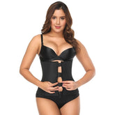 Plus Size Clip & Zip Waist Trainer -Body Shaper! - thewaistpros.com - Small / Black