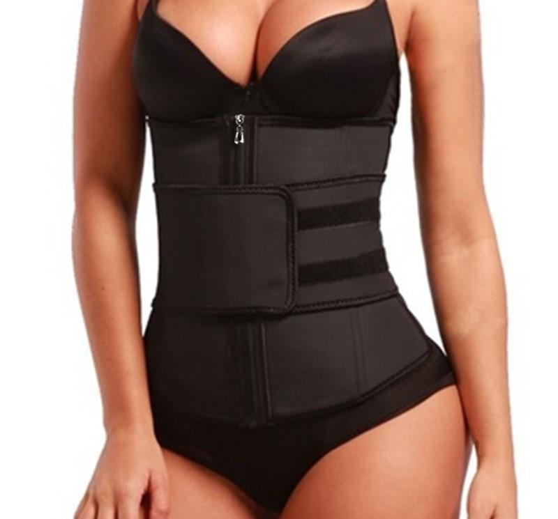Luxe Zip Up Waist Trainer - Velcro Compression Straps - thewaistpros.com -