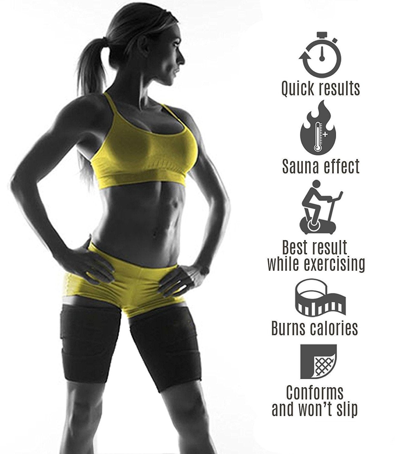 Thigh & Arm Fat Trimmer - Sauna Wraps for Weight Loss! - thewaistpros.com -