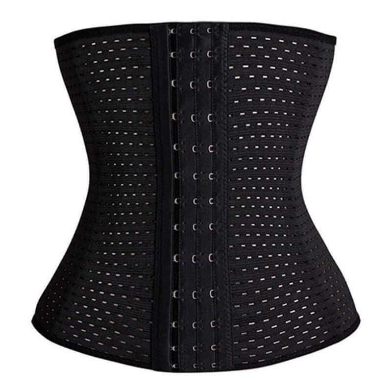 Corset Waist Trainer & Body Shaper ~ Hourglass Figure! - thewaistpros.com - Small / Black