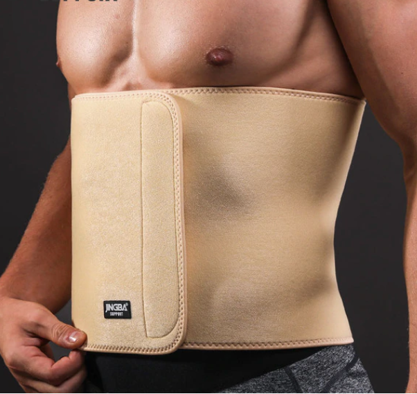 Abdominal & Hernia Support Stomach Binder - thewaistpros.com - 30"-42" Waist One Size / Beige