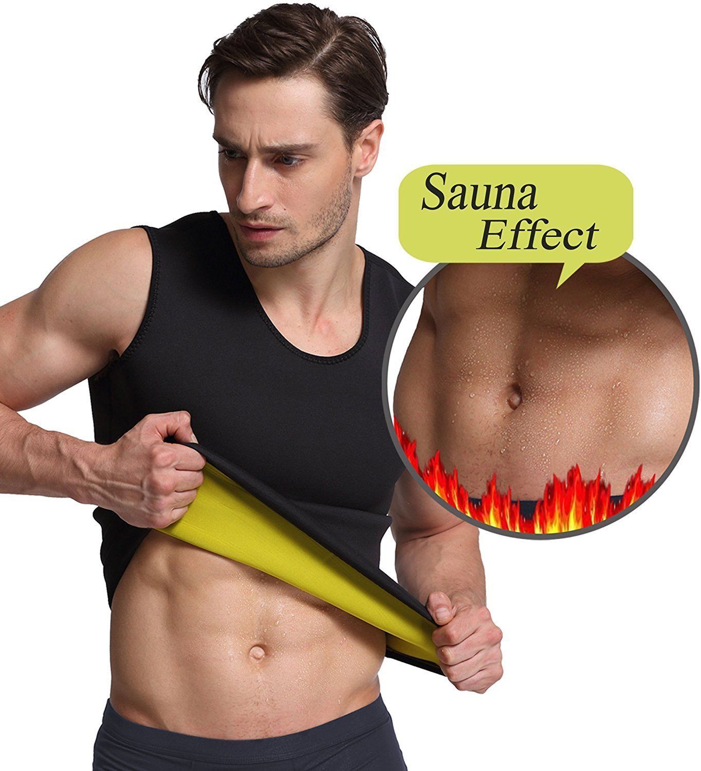 Men's Sauna Vest Waist Shaper ~ Burn Stomach Fat! - thewaistpros.com -