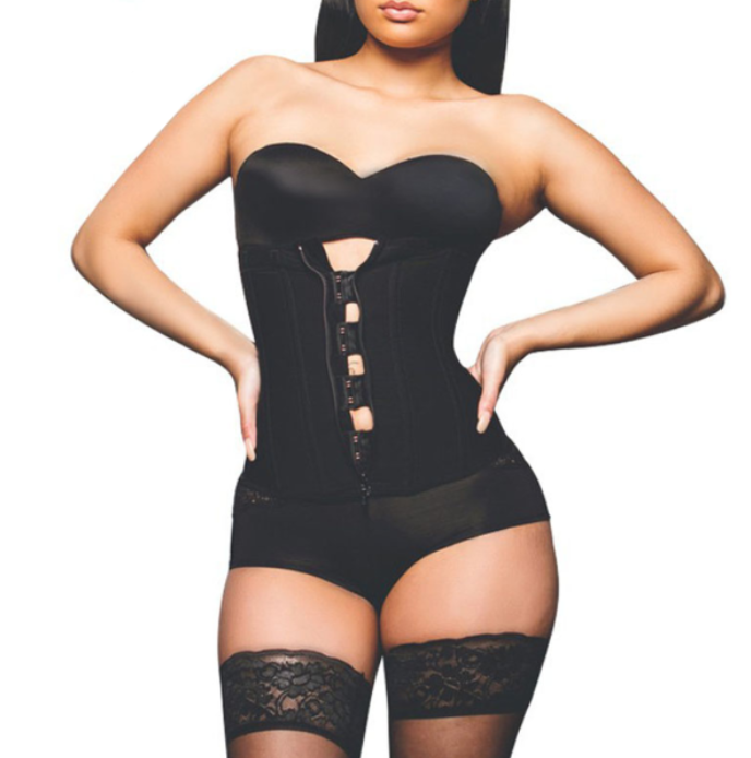 Plus Size "Clip & Zip" Waist Trainer - 3 Hook & Zippered Body Shaper! - thewaistpros.com -