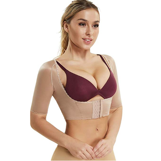 Arm Slimming Shaper - Reduces Sagging Skin! - thewaistpros.com - Large / Beige