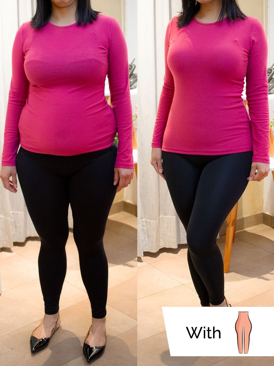 High Waist Tummy & Thigh Tightening Leggings - thewaistpros.com -