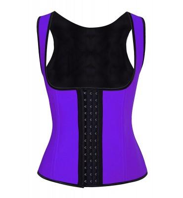 Plus Size 3 Hook Waist Trainer ~ Naturally Burn Fat! - thewaistpros.com - Small / Purple