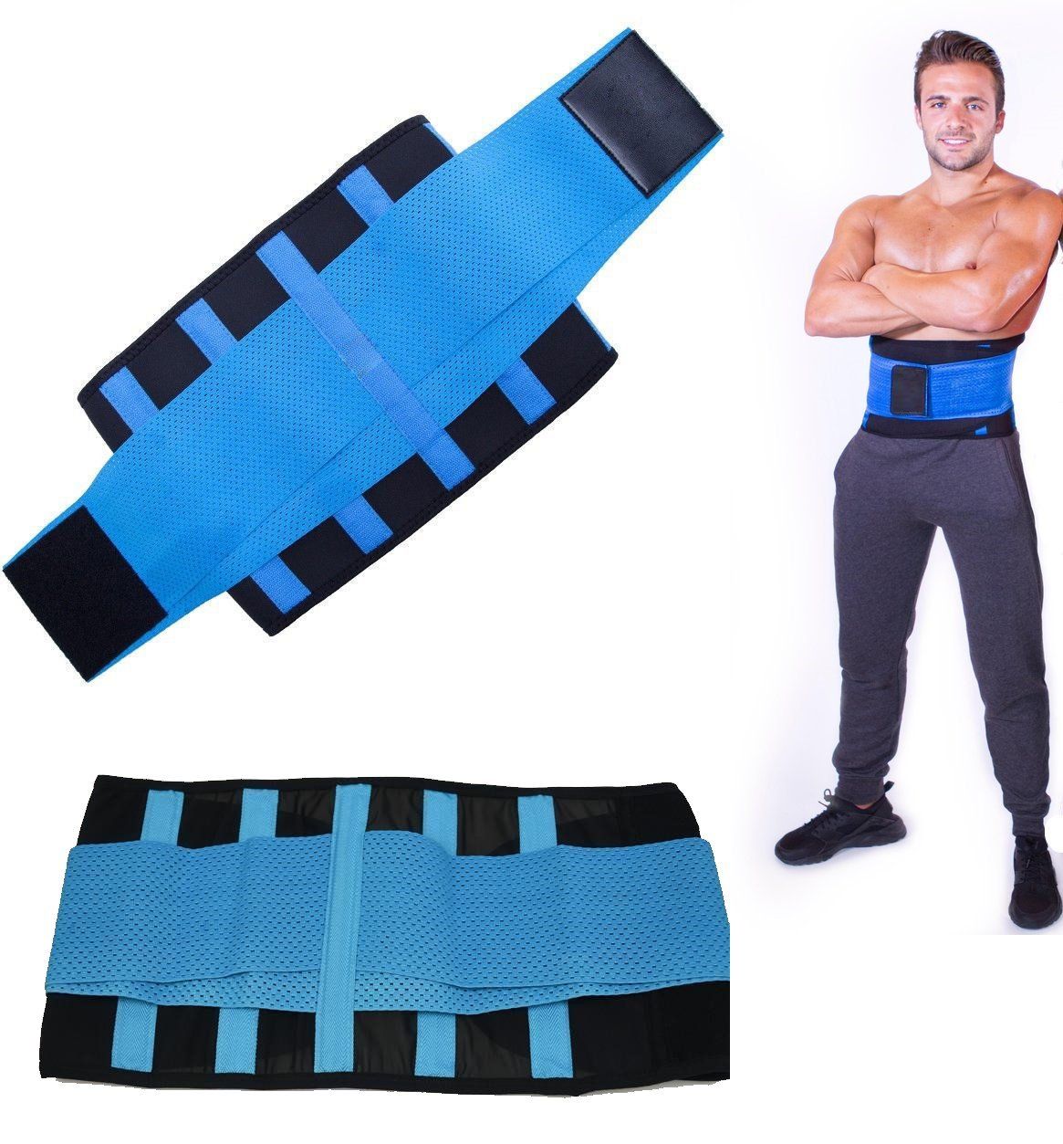 Sweat Belt for Men - Waist Trainer - Burn Stomach Fat! - thewaistpros.com -