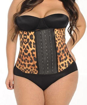 Plus Size Leopard Waist Trainer 💖 - thewaistpros.com - Small / Beige Cheetah