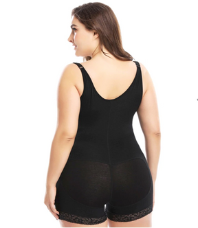 Plus Size Full Body Zip Shaper and Butt Lifter - thewaistpros.com - XL / Black