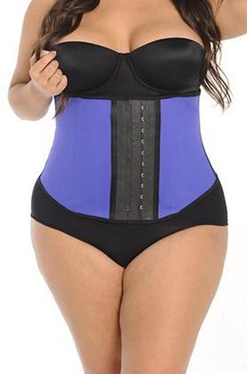 Plus Size Waist Cincher & 3-Way Adjustable Corset! - thewaistpros.com - Small / Blue