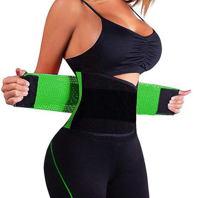 Waist Trainer - Sweat Belt for Stomach Weight Loss! - thewaistpros.com - Small / Green