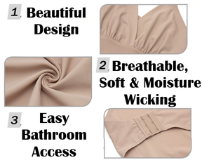 Silky Slimming Bodysuit Shaper - With Easy Access Bathroom - thewaistpros.com - 