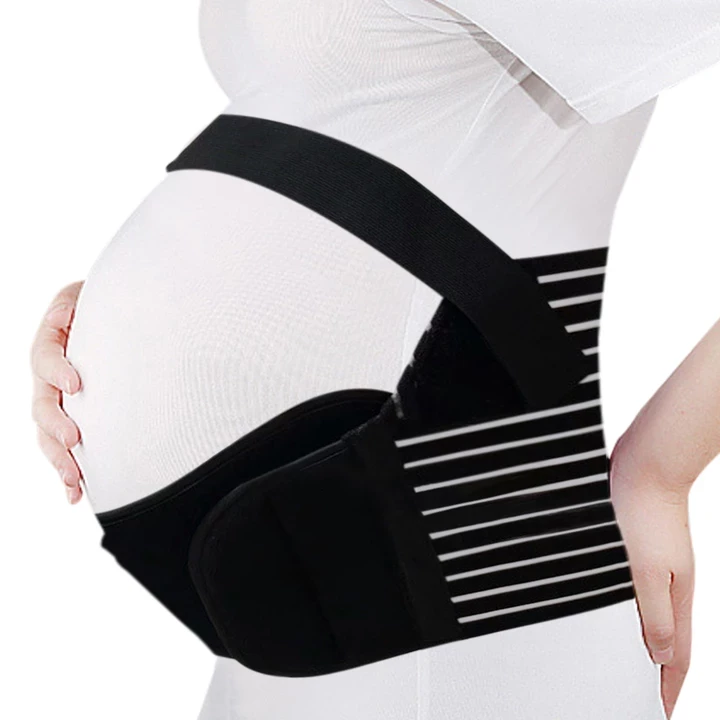 Pregnancy Support - Premium Maternity Belt - thewaistpros.com - XL / Black