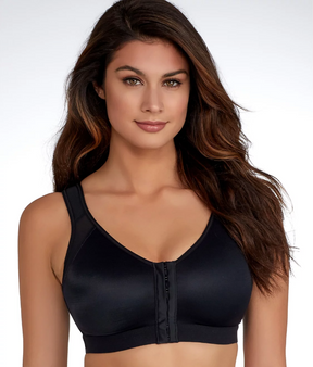 Front Closure Post Surgery Recovery Bra with Posture Support! - thewaistpros.com - B / Black