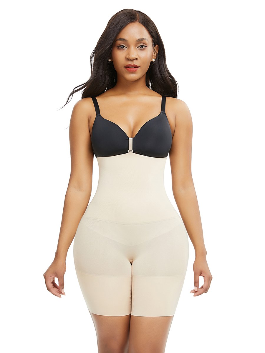 High Waist Tummy Control & Body Shaper & Butt Lifter - thewaistpros.com - XS/S / Beige