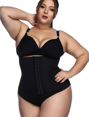 Plus Size Waist Cincher & 3-Way Adjustable Corset! - thewaistpros.com - Small / Black