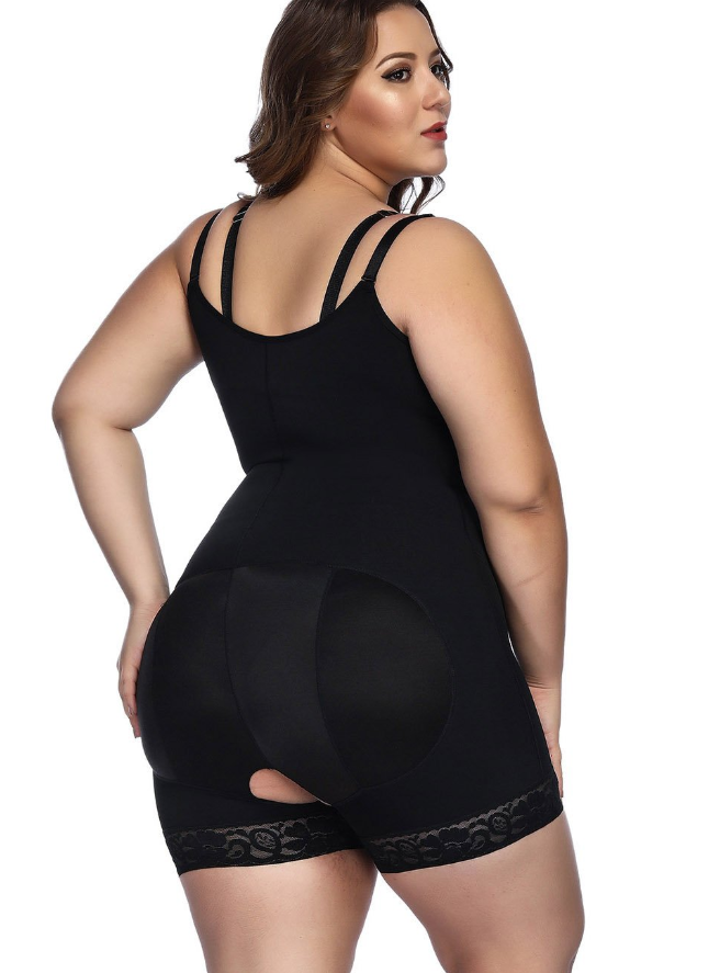 Plus Size Womens Full Body Big Shaper With Open Crotch, Zipper Clips, Waist  Lift, And Slimming Bodysuit Shapewear From Hollywany, $22.52