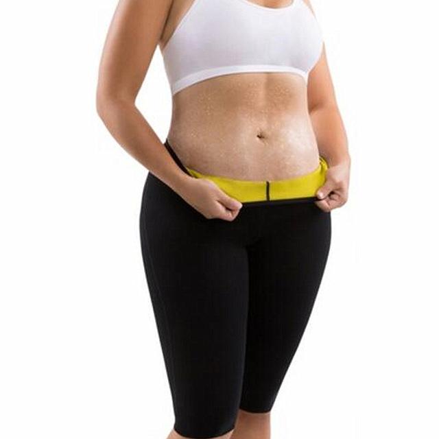 Plus Size Sauna Pants - Waist & Thigh Slimming ~ Weight Loss Enhancer! - thewaistpros.com - Small / Black