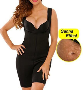 Sauna Bodysuit & Weight Loss Body Shaper! - thewaistpros.com - Medium / Black
