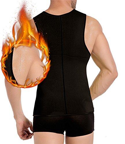 Men's Waist Training Zippered Sauna Vest - Burn Fat Fast! - thewaistpros.com - 