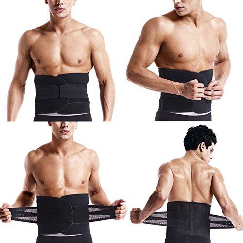 Sweat Belt for Men - Waist Trainer - Burn Stomach Fat! - thewaistpros.com - Small / Black
