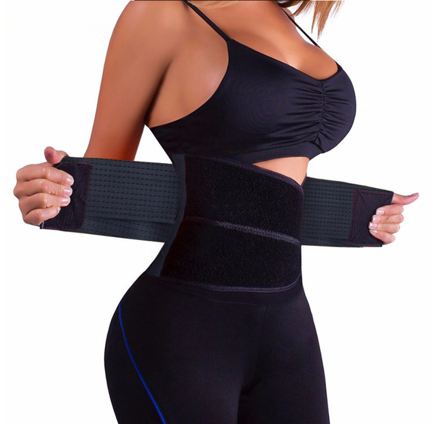 Waist Trainer - Sweat Belt for Stomach Weight Loss! - thewaistpros.com - Small / Black