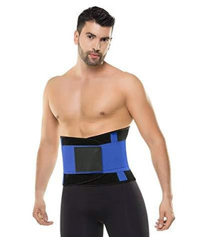 Sweat Belt for Men - Waist Trainer - Burn Stomach Fat! - thewaistpros.com - Small / Blue