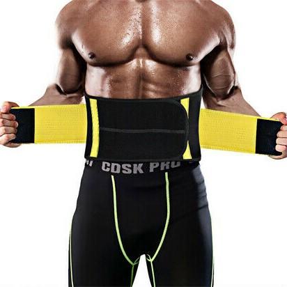 Sweat Belt for Men - Waist Trainer - Burn Stomach Fat! - thewaistpros.com - Small / Yellow