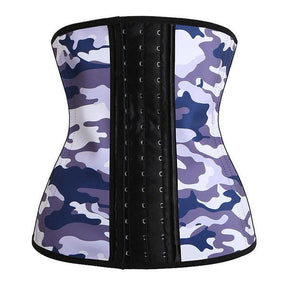 Camo Hourglass Waist Trainer ~ Body Shaper! - thewaistpros.com - XL / Gray Camo