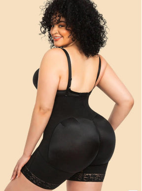 NeoDefine® Plus Size Slimming Zip Up Bodysuit with Butt Lifter