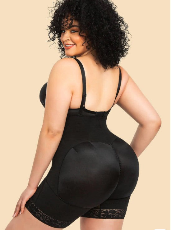Plus Size Womens Full Body Big Shaper With Open Crotch, Zipper Clips, Waist  Lift, And Slimming Bodysuit Shapewear From Hollywany, $22.52